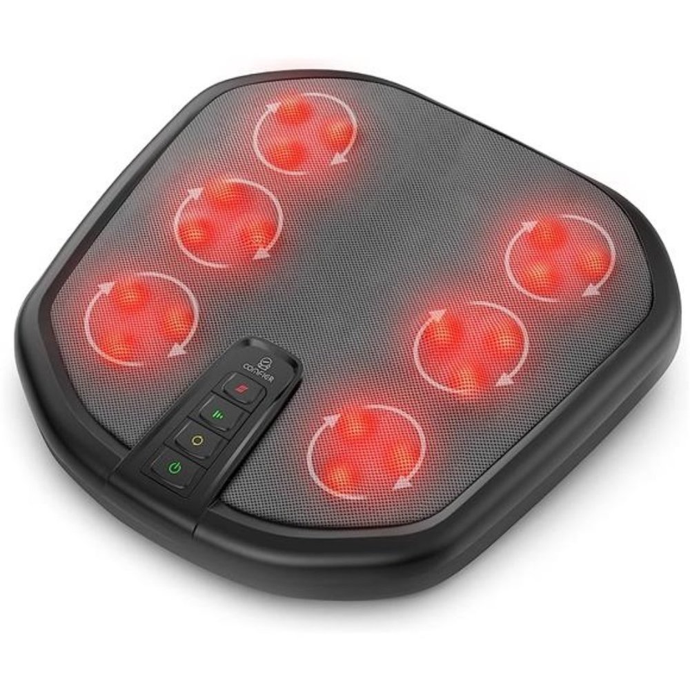 Shiatsu Foot Massager Machine,Kneading Foot and Back Massager with Heat,Heated
